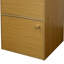 Bibliothèque 24 po en bois 2 avec portes - Laque naturelle pour compléter vos articles pour le bureau, le salon, la pièce pour la table Scratch - Surface en bois d'hévéa