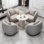5 Piece Faux Leather Standard Living Room Set