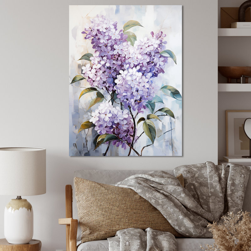 Pastel Lilac Dreams V, reproduction d'art sur toile, H 20 po x l 12 po x P 1 po, Toile tendue