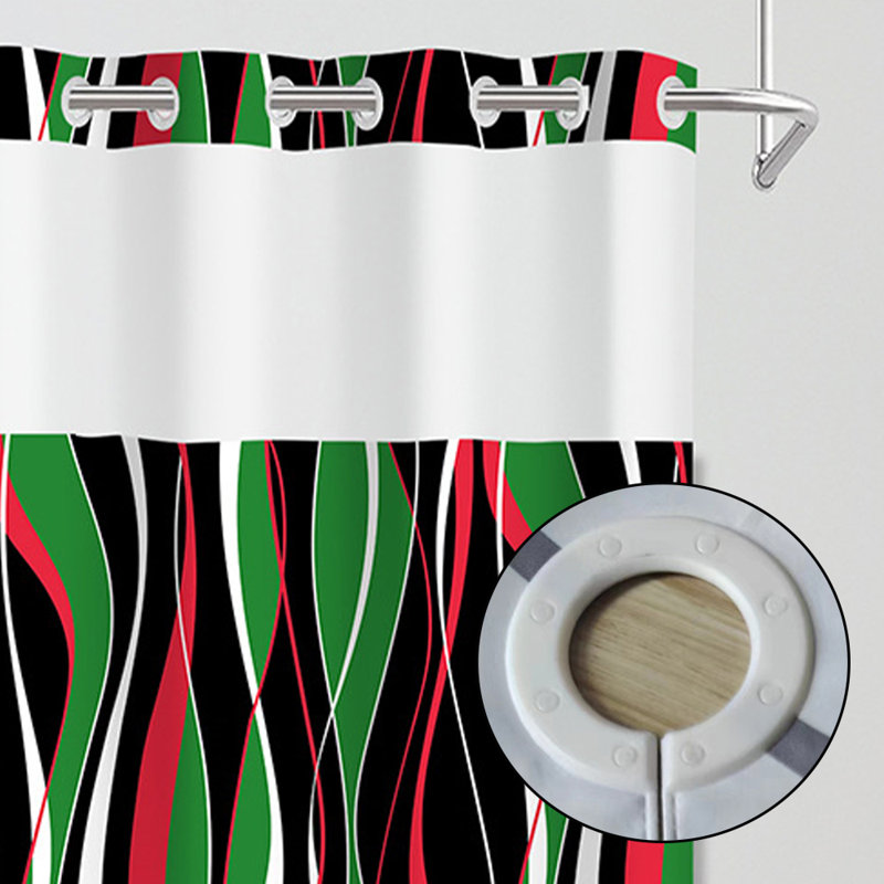 Rideau de douche imperméable en polyester