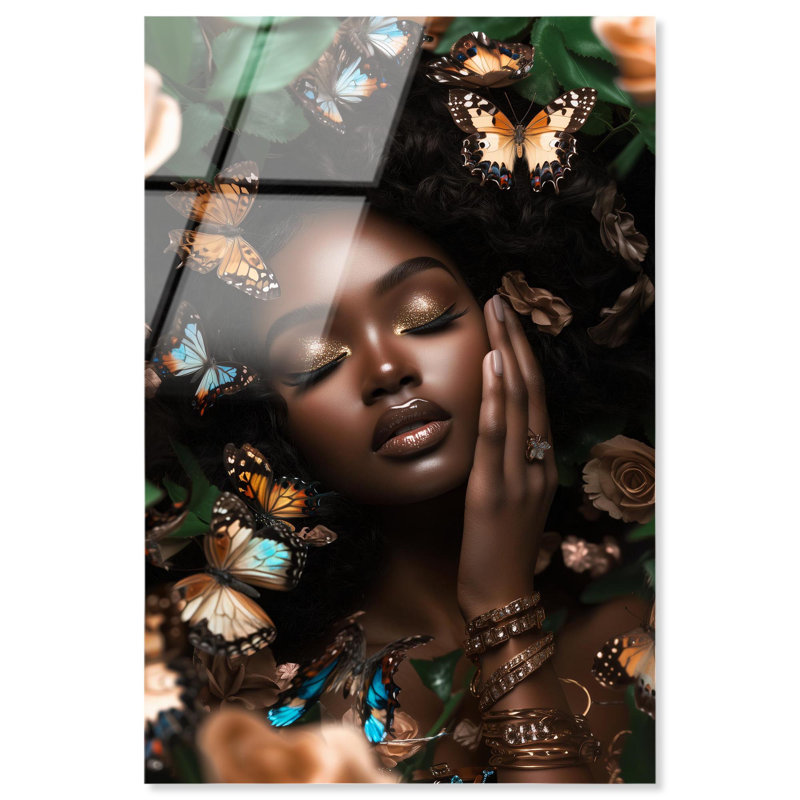 «Dreaming of Butterflies and Whimsy», impression murale mode sur acrylique par Art Remedy, H 24 po x l 16 po