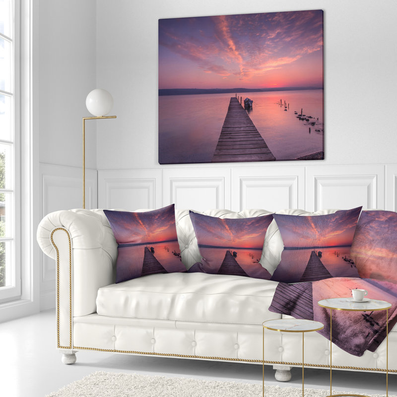 Coussin décoratif en bois seascape, 16 po x 1 po, Coussin décoratif