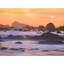 Coastal Rocks Sunset Print by Bruce Heinemann