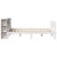 Bookcase Bed Without Mattress White 120X190 Cm Small Double Solid Wood Pine