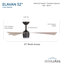Ventilateur de plafond à DEL intérieur / extérieur Elavan-116509563-116509562