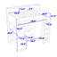 Lit mezzanine simple avec bureau, garde-robe et tablette de rangement-109542242