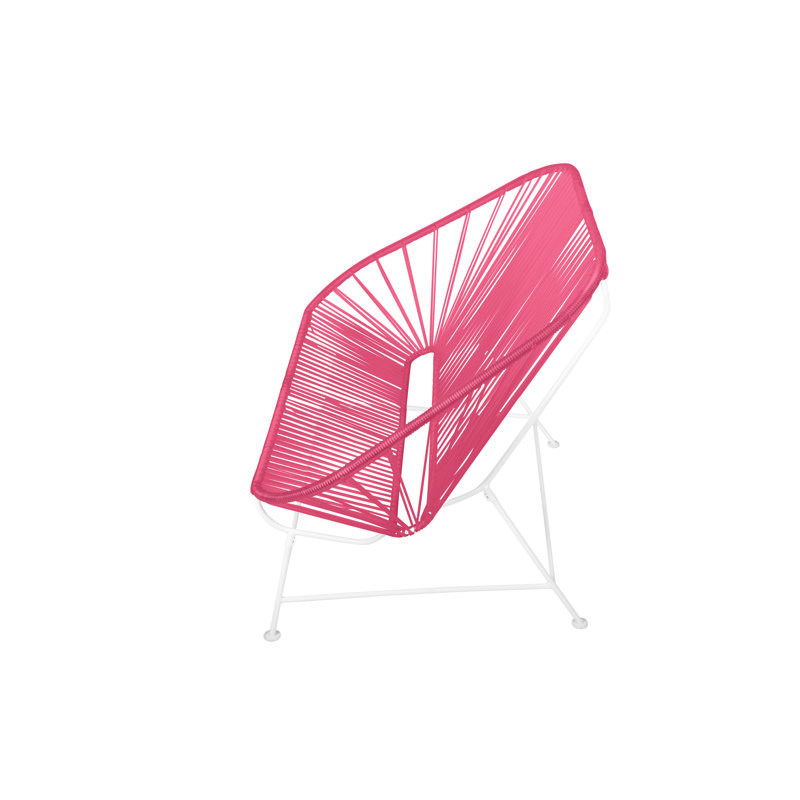 InLove Indoor/Outdoor Handmade Loveseat, Pink/White