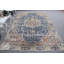 Tapis turc antique surdimensionné bleu marine pour les salons, décoration de plancher oriental bohémien rétro
