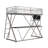 Modoc Twin Metal Four Poster Loft Bed with Bookcase by Isabelle & Max™