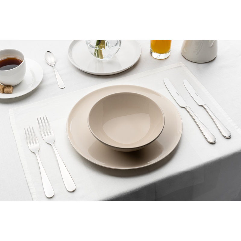 Grunwerg Clarence 24 Piece Cutlery Set for 6 People, 18/10 Stainless Steel