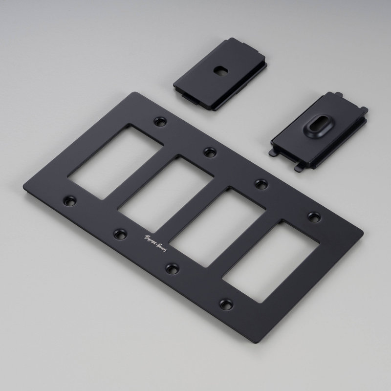 4G Plate / Logo , Black