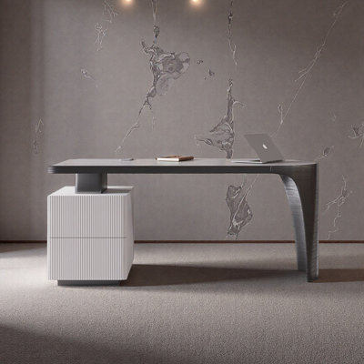 Modern Light Luxury Porcelain Slab Desk