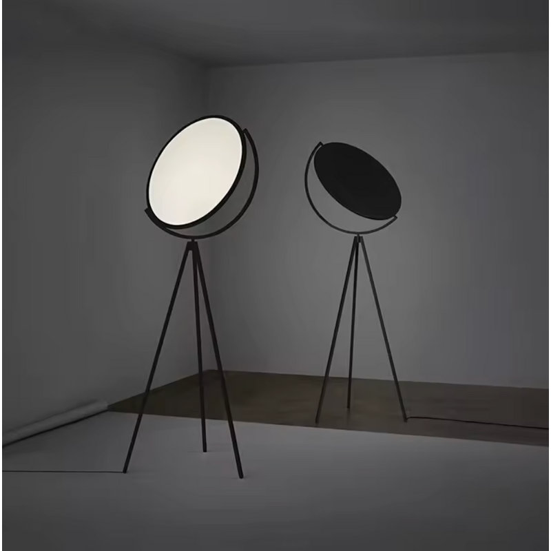  Lampe sur pied halo LIGHT | Diffuseur de lune sculptural | Luminaire de sol moderne réglable à 360 ° XL