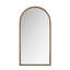 Charmant miroir arqué pleine longueur charmant avec pieds de soutien solides pour la chambre à coucher et le salon
