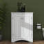Armoire de rangement autoportante triangulaire avec tablettes réglables-566482379
