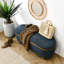 Banc de rangement avec repose-pieds