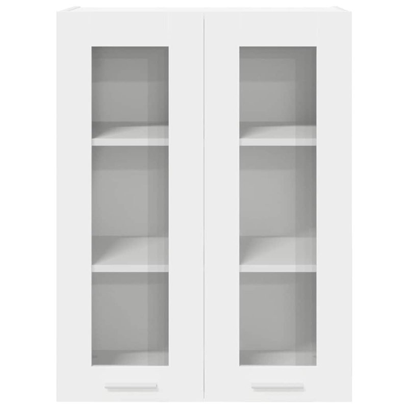 Vidaxl Hanging Cabinet With Storage Riga Grey Sonoma 60 X 31 X 80 Cm, White, 80cm H x 60cm W x 31cm D