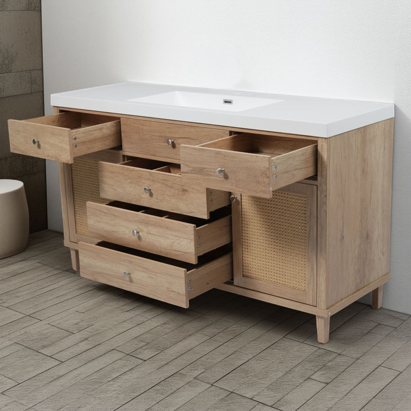 Meuble-lavabo de 60 po Natural Color