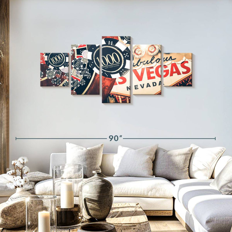 Las Vegas Casino, 30" H x 68" W