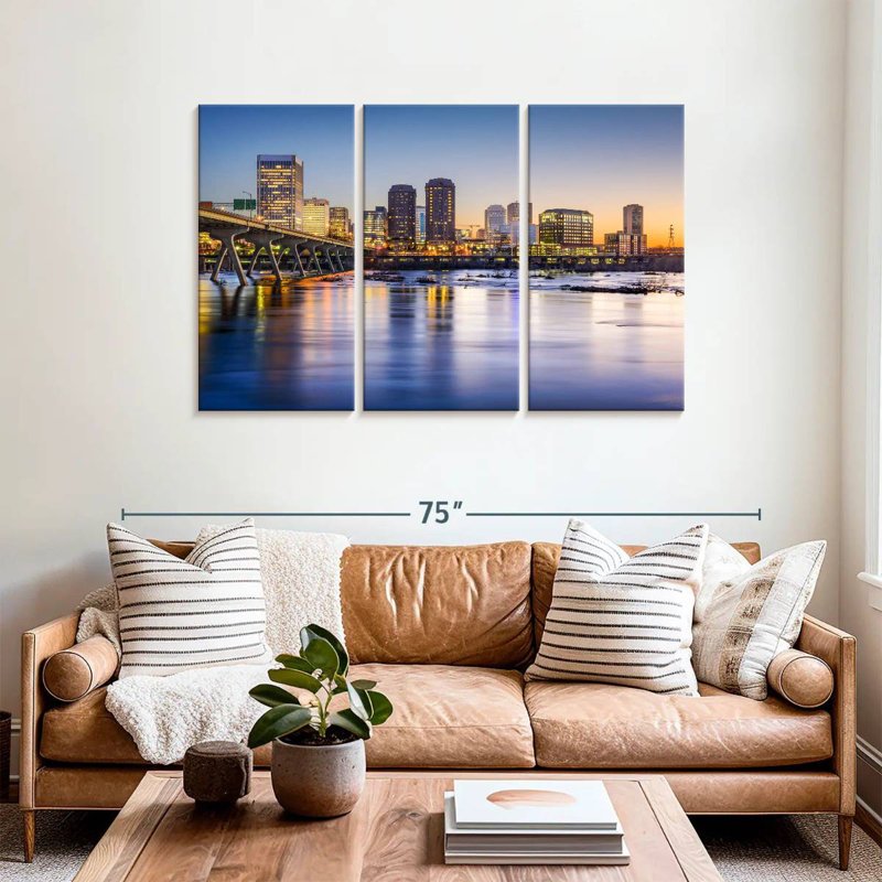 Rorry Richmond Evening Skyline, 36" H x 57" W