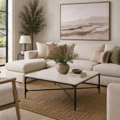 Haruyo 42" Marble Coffee Table