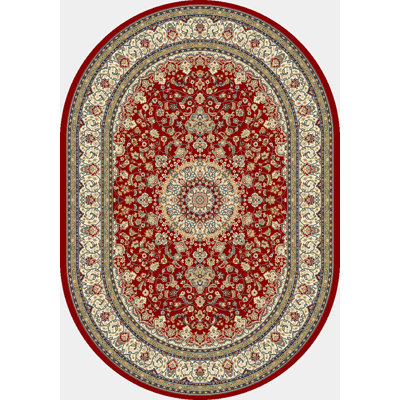 Attell Oriental Red/Ivory Area Rug