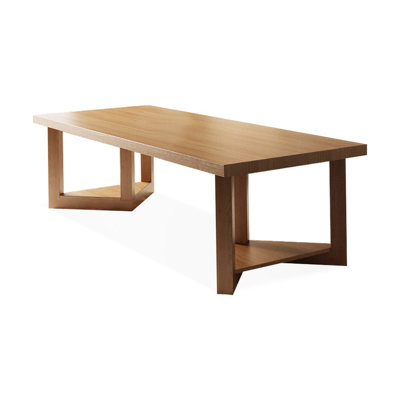 Brown Rectangular Solid Wood desk
