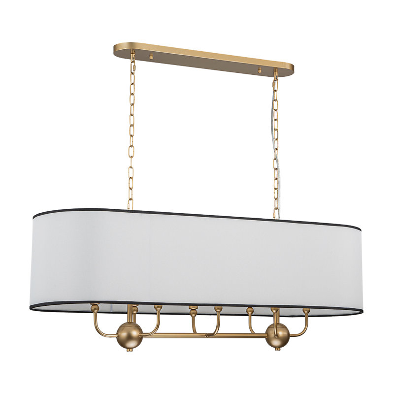 Mihaica 8-Light Dimmable Oval Linear Chandelier