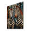 Motif zébré noir et blanc de moziah, impression dynamique sur bois naturel-1098542671