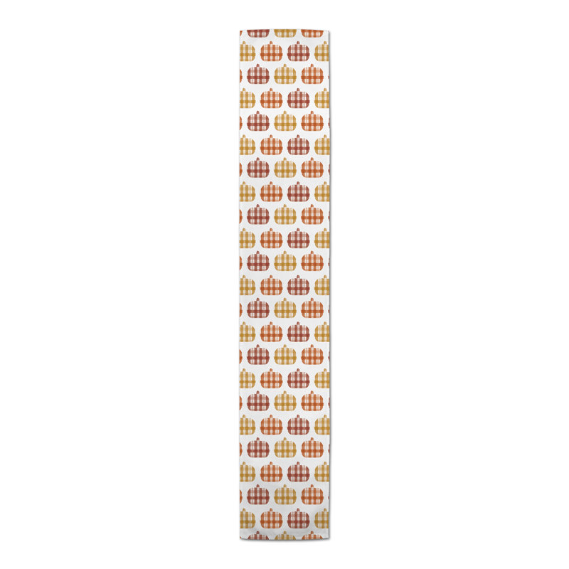 Yancarlo Rectangle Plaid Polyester Table Runner, 90" x 16"