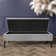 Safar Striped Ottoman Storage Bench – Upholstery Plush Velvet Shoe Bench with Black Turned Wooden Legs