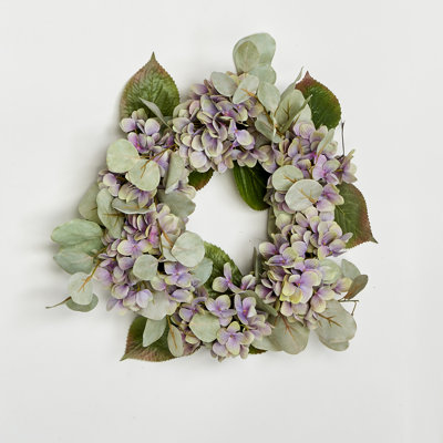 Couronne d'hortensia artificielle 16 po