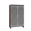 Armoire à miroir Elegant Decor, armoire à miroir avec rangement à double porte, armoire à chaussures pour vestibule, verre