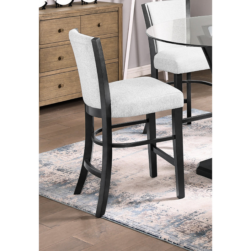 Chaises d'appoint à hauteur de comptoir Modern, Gris clair