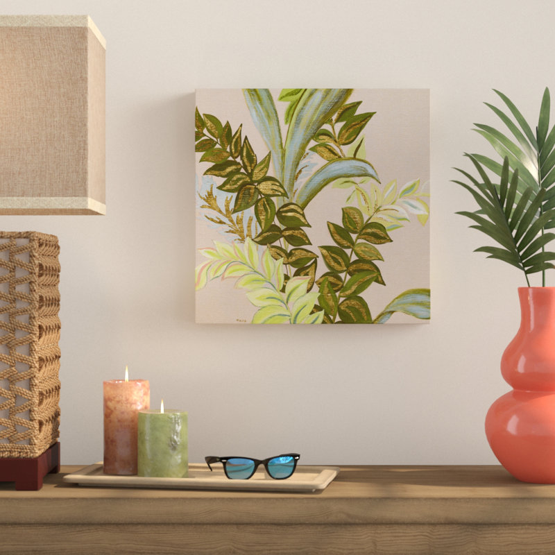 Rainforest II ', peinture, Toile tendue, H 16 po x l 16 po x P 1,5 po