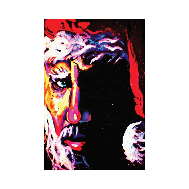 Santa by Rock Demarco - Wrapped Canvas Painting, 20.32 cm H x 30.48 cm W