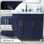 Ensemble de meuble-lavabo simple 36 po bleu