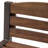 Set of 2 Outdoor Acacia Wood Bar Stools with Metal Frame - Industrial Style Counter Height Stools