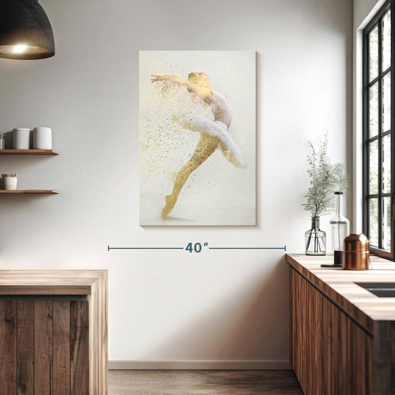 Ballerine abstraite, H 39 po x l 26 po