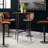 Leone Wood Top Bar Table