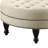 Tufted Round Cocktail Ottoman