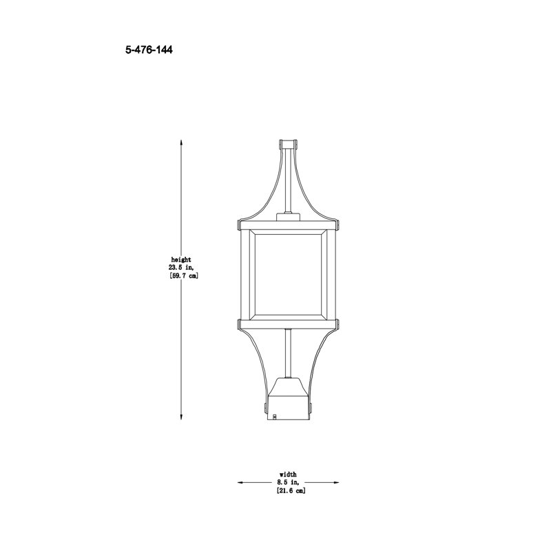 Raeburn Matte Black and Brass Outdoor Post Lantern with Clear Glass