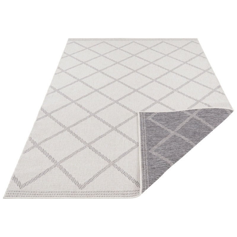 Cebu flat-weave rug in gray, Rectangle 160 x 230cm