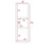 Magna Medicine Single Door Cabinet, Three Shelves, Natural Oak / White -Bathroom