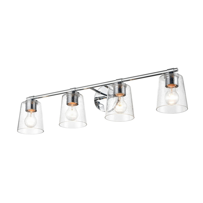 Éclairage de salle de bain à intensité variable 4 lumières Parada, Chrome