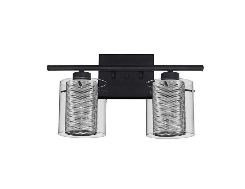 Éclairage pour meuble-lavabo à intensité variable Aimme, Clair / Chrome, 2