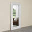 Miroir sur pied blanc Casmer capitonné en cristal de 70 po H-271118621