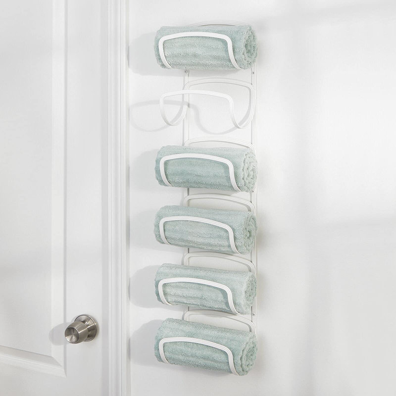 Wall Towel Rack, White