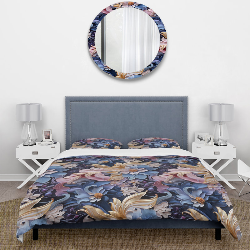 Ensemble de housse de couette Paisley Elegance, Housse de couette pour très grand lit et 2 très