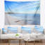 Tapisserie de plage en bois sur une plage blanche-28506650
